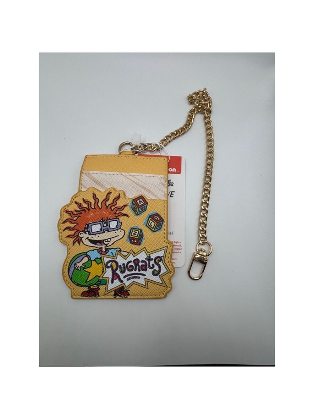 Rugrats Chuckie Card Holder Keychain Wallet Nickelodeon NWT Bag Charm - Picture 5 of 5